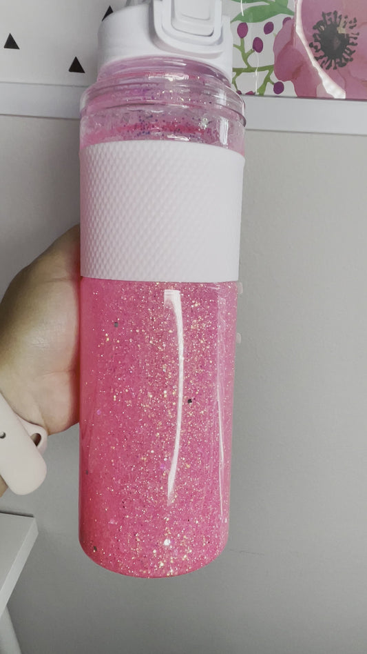 32 Oz Snow Globe Water Bottle