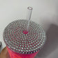 Pink Cheetah Snow Globe Tumbler 24 Oz