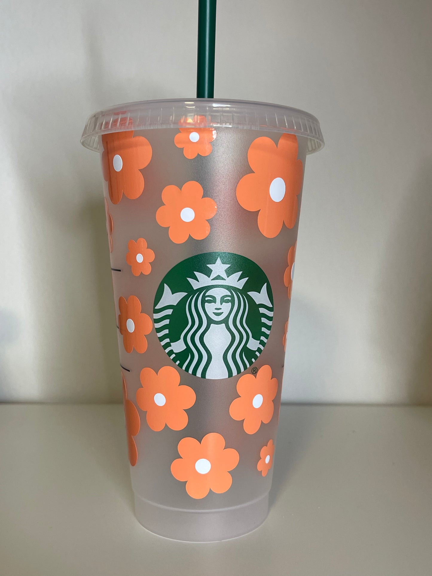 24 Oz Flower Cold Cup