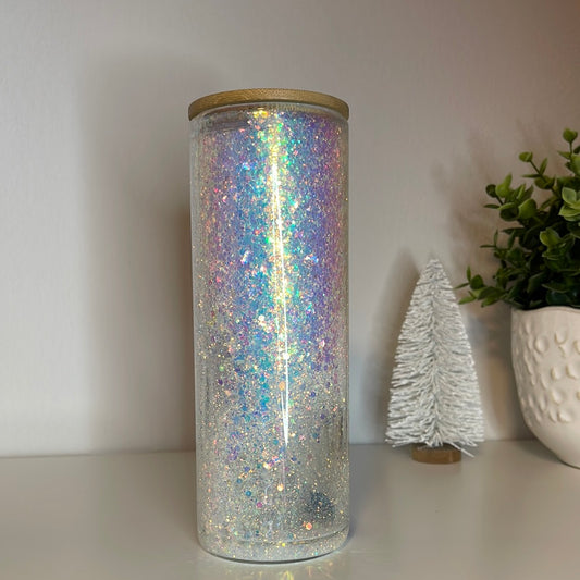 20 Oz Snow Globe Glass Can Cup