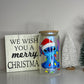 16 Oz Glass Can Iridescent Blue
