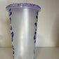 24 Oz Plastic Cold Cup- Cheetah Holo