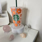 24 Oz Cold Cup with Flowers