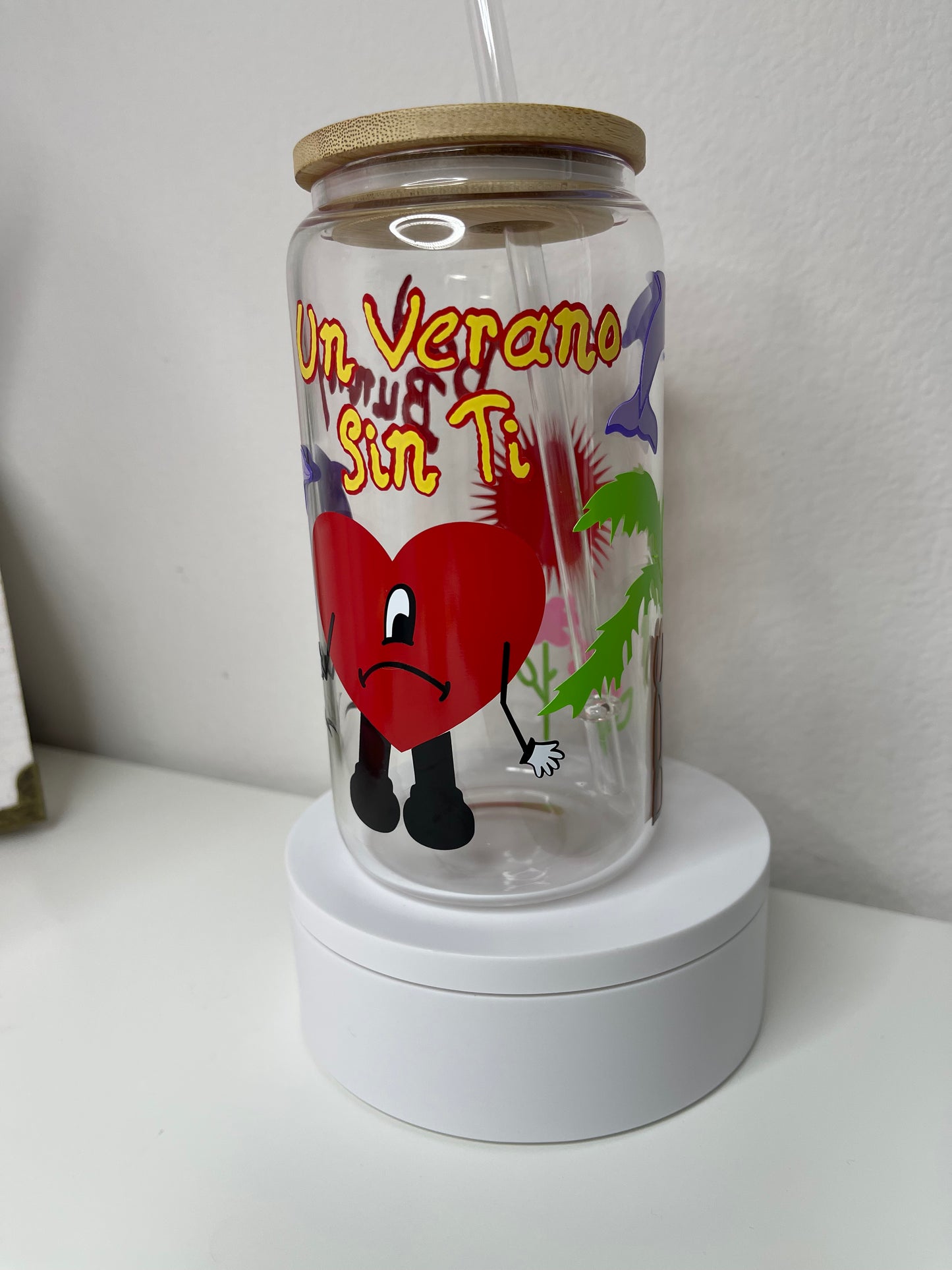 Bunny Glass Can- 16 Oz