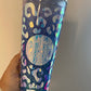 Purple Cheetah 24 Oz Snow Globe Tumbler