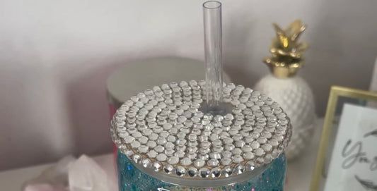 Bling Lid For Snow Globe Glass Can
