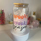 16 Oz Spooky Season Glass Can Cup- Ready To Ship