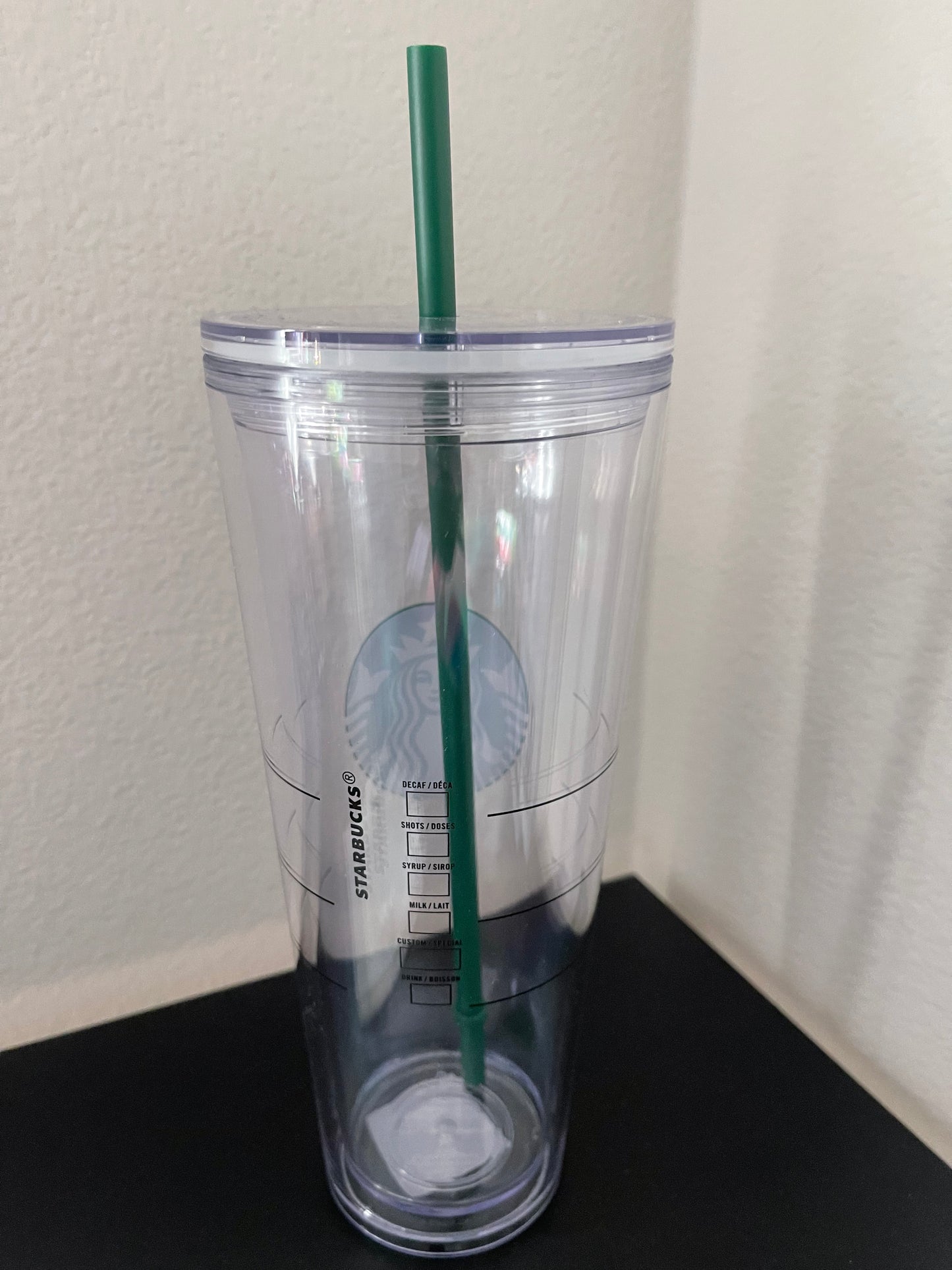 24 Oz Snow Globe Glitter Tumbler