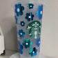 24 Oz Cold Cup with Flowers